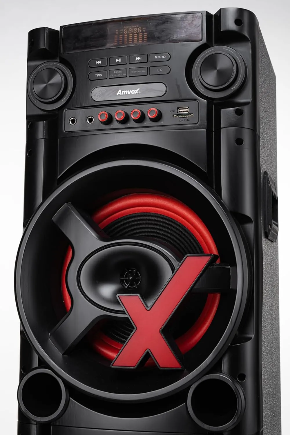 Amvox Caixa de Som Amplificada ACA 1000 New X SFM - 1000W RMS, Bluetooth, Amplificador Digital, Equalizador, USB - Imagem 2