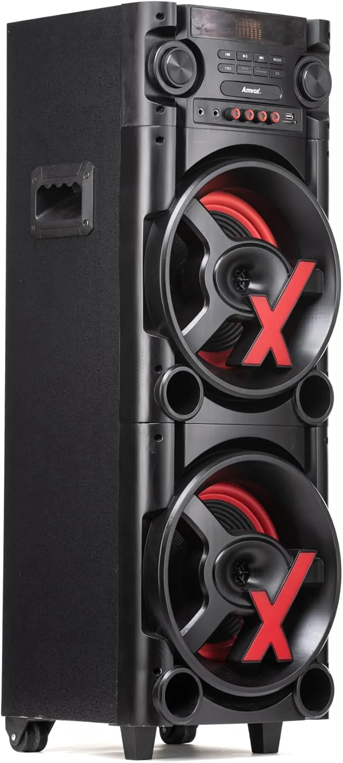 Amvox Caixa de Som Amplificada ACA 1000 New X SFM - 1000W RMS, Bluetooth, Amplificador Digital, Equalizador, USB - Imagem 3
