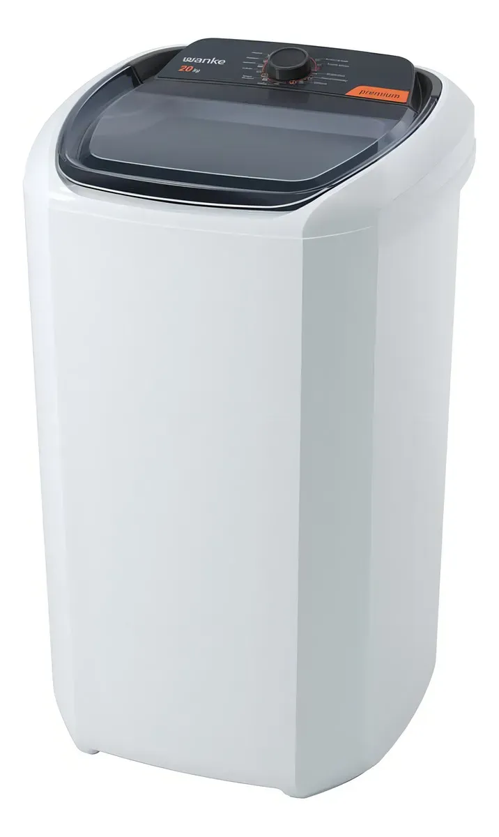 Máquina De Lavar Premium Semiautomática 20kg Branca Wanke